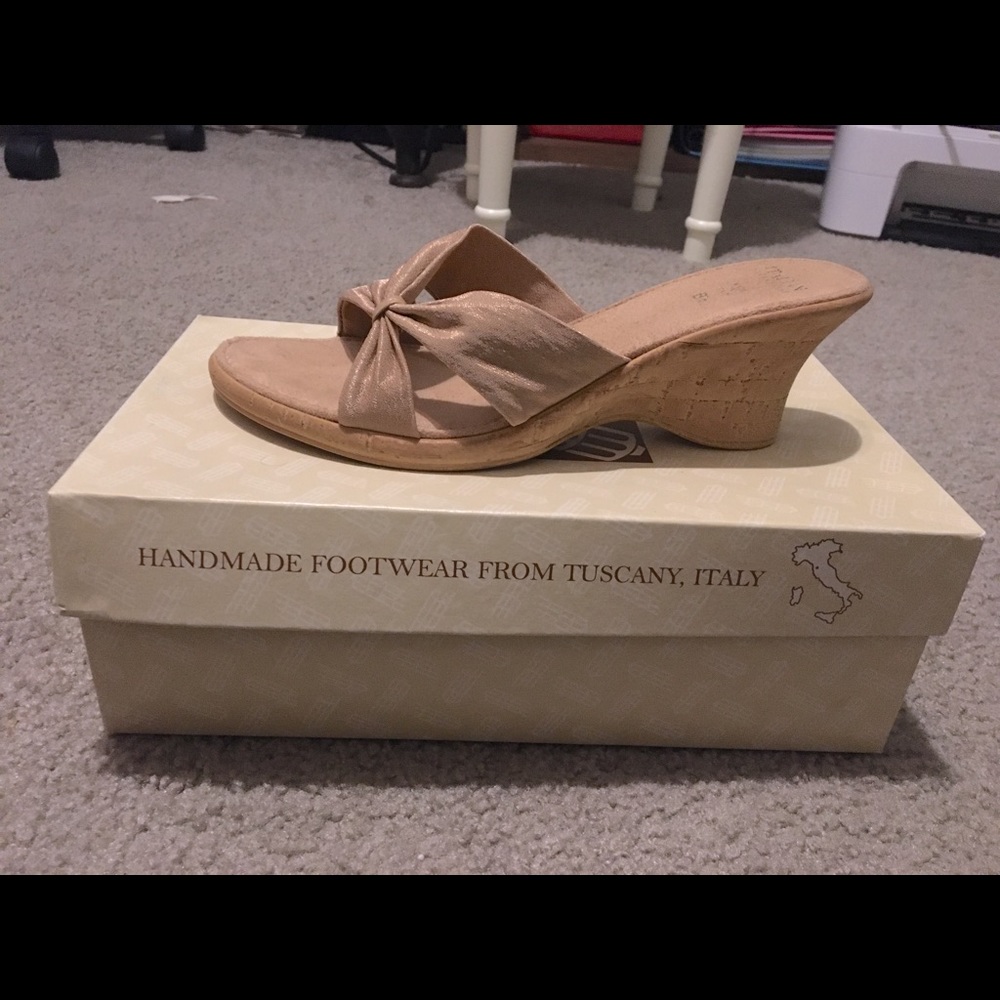 Handmade Italian Leather Wedge